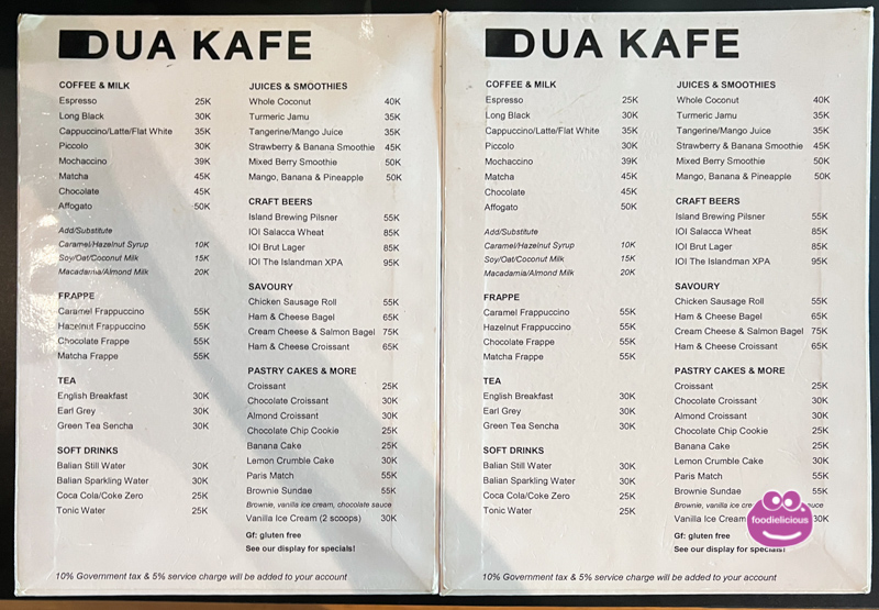 Dua Kafe, Bali - Hidden Cafe In Bali Collection For Coffee And Pastries