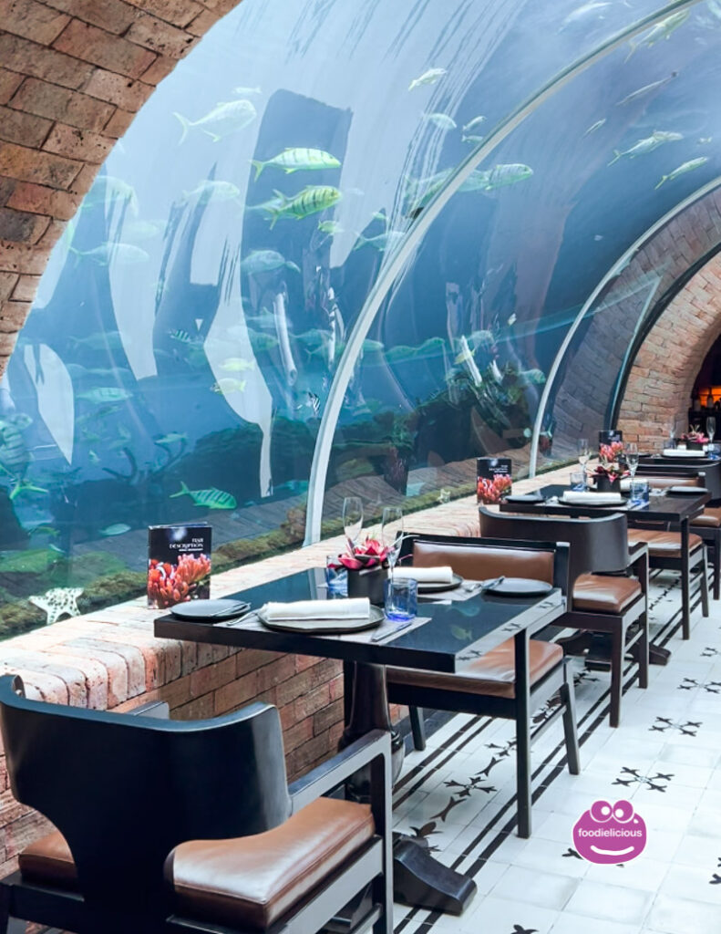 Koral Restaurant, The Apurva Kempinski Bali - Underwater Fine Dining ...